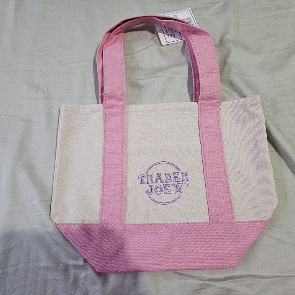 Pink and Cream Tote Bag